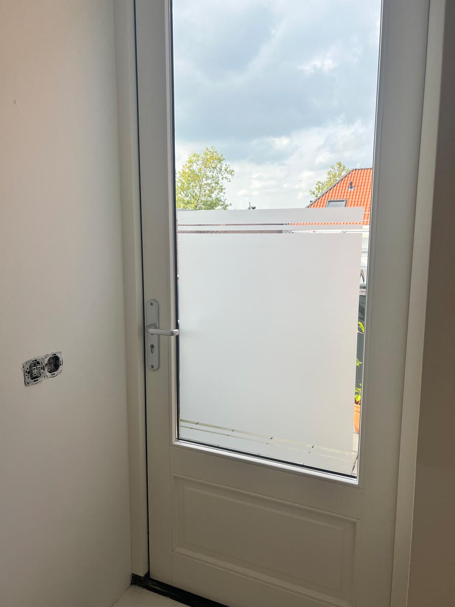 Glasfolie glasdecor Zaltbommel Daisy reclame1